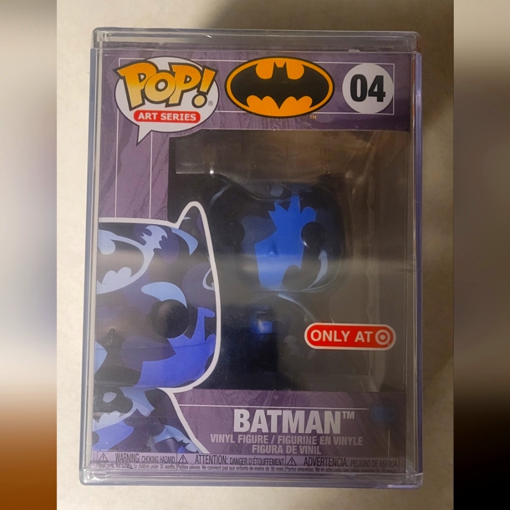 Batman funko pop with case protector